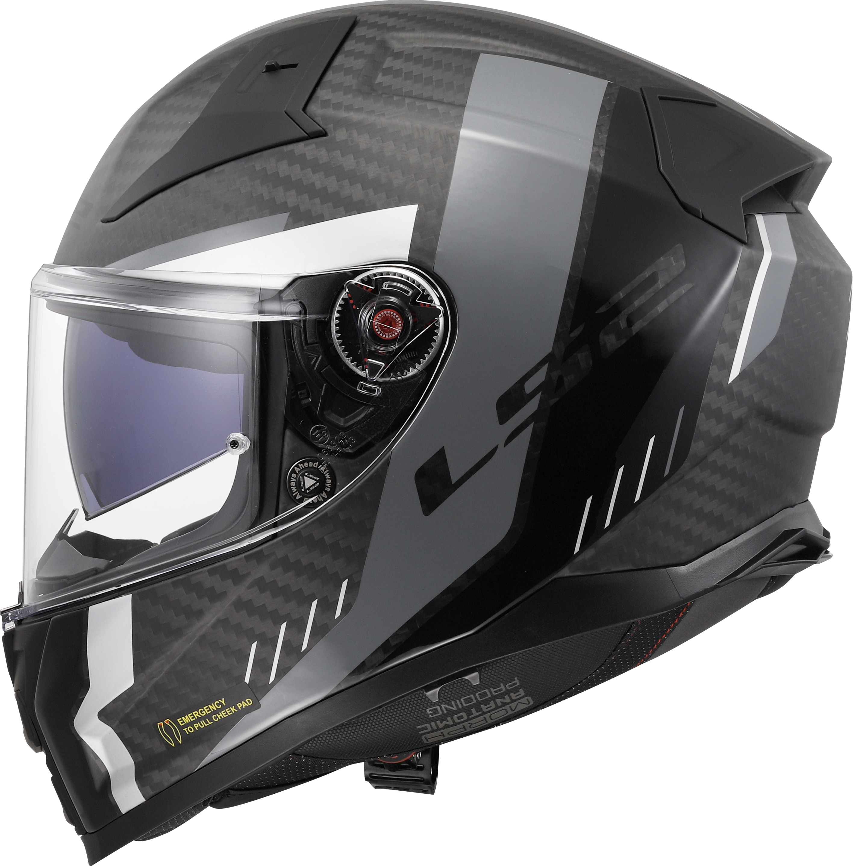 FF811 VECTOR II CARBON GRID GREY  (02) clear visor